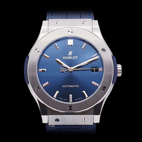 hublot classic fusion blue titanium replica|hublot classic fusion titanium 42mm.